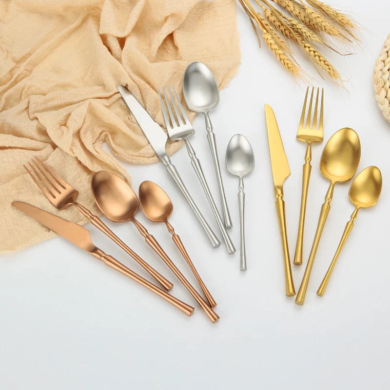 luxury hotel copper gold silver stainless steel cutlery sets pvd silverware set, Silver/gold/rose gold
luxury hotel copper gold silver stainless steel cutlery sets pvd silverware set, Silver/gold/rose gold