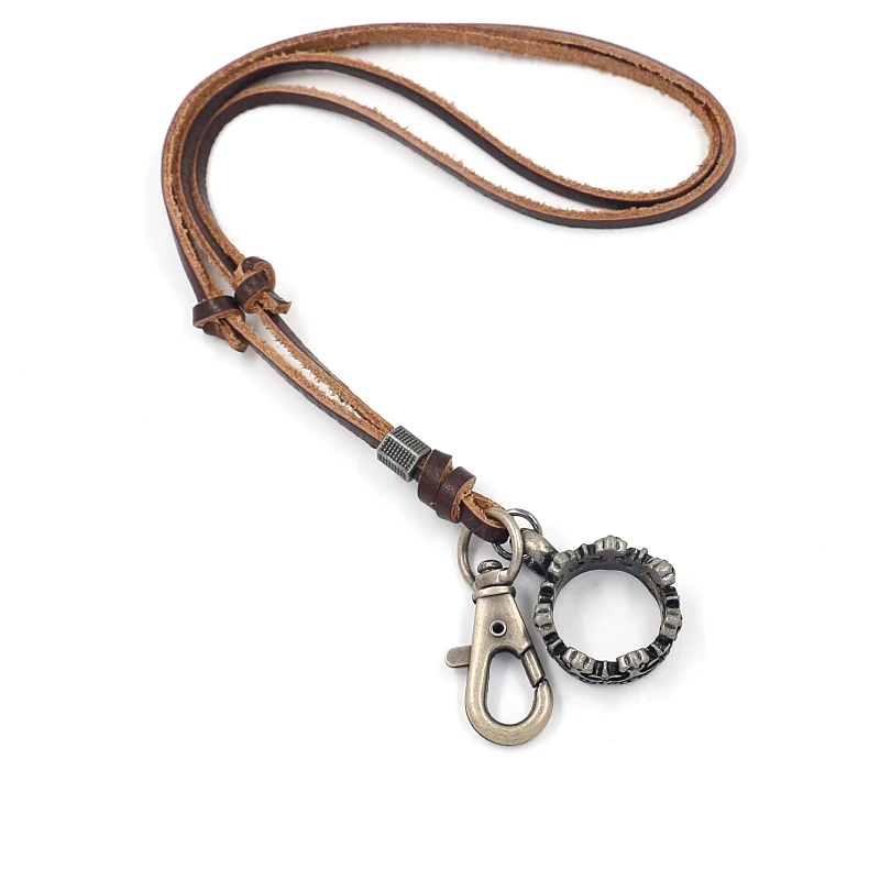 Men's Necklace Creative Jewelry Adjustable Retro Alloy Crown Ring Pendant Key Hook Leather Necklaces, As picture
Men's Necklace Creative Jewelry Adjustable Retro Alloy Crown Ring Pendant Key Hook Leather Necklaces, As picture