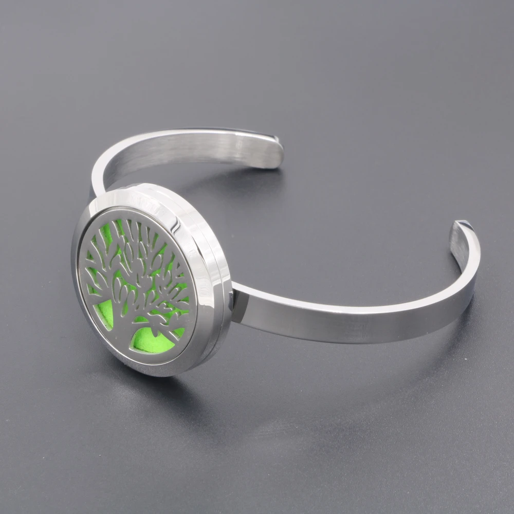 30MM Life Of Tree Design Stainless Steel Essential Oil Diffuser Bracelet Perfume Bangle For Women Aroma Oil Diffuser Cuff
30MM Life Of Tree Design Stainless Steel Essential Oil Diffuser Bracelet Perfume Bangle For Women Aroma Oil Diffuser Cuff