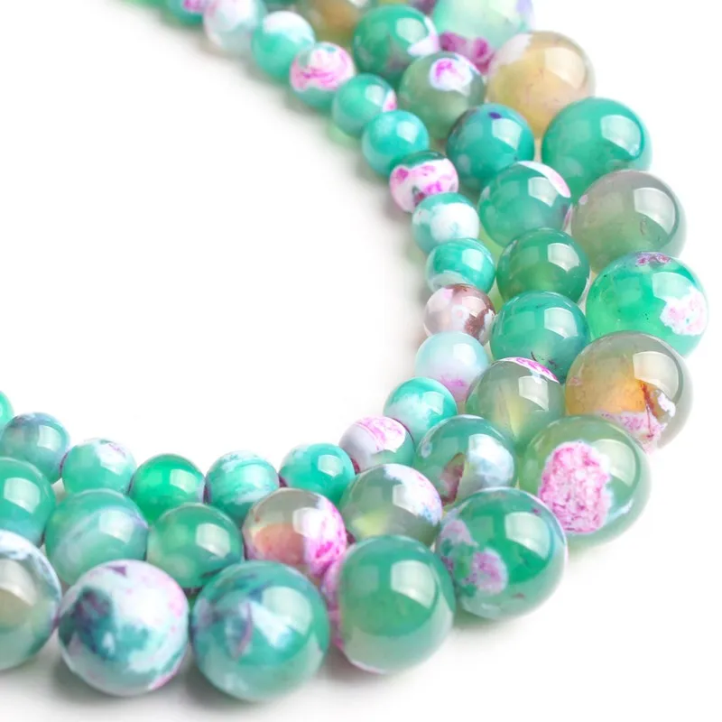 Wholesale Smooth Natural Round Loose Beads Red Green Fire Agates Stone Beads For jewelry Making
Wholesale Smooth Natural Round Loose Beads Red Green Fire Agates Stone Beads For jewelry Making