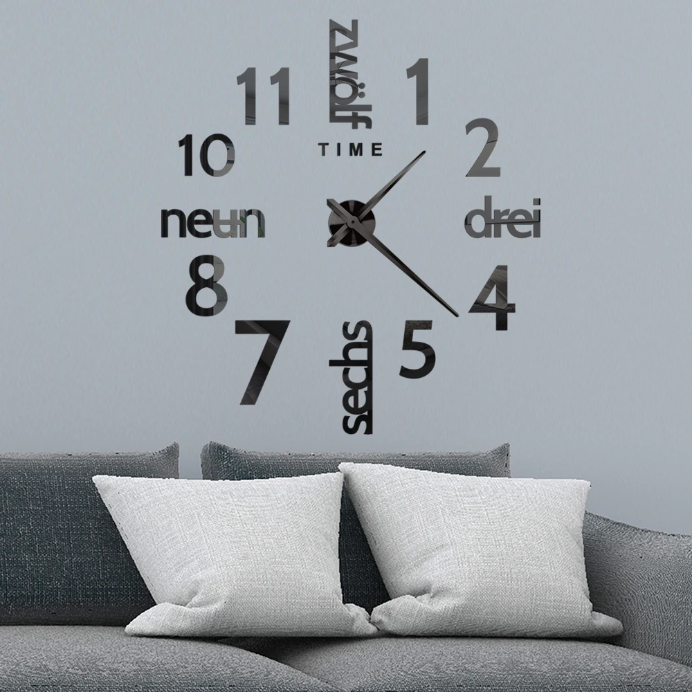 Modern design big decorative watches Home decoration large digital unique gift 3d wall clock
Modern design big decorative watches Home decoration large digital unique gift 3d wall clock