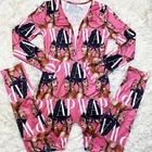 Wap 2020 Hot Sale WAP Print Sexy Womens Pajamas Sleepwear Long Onesies For Women