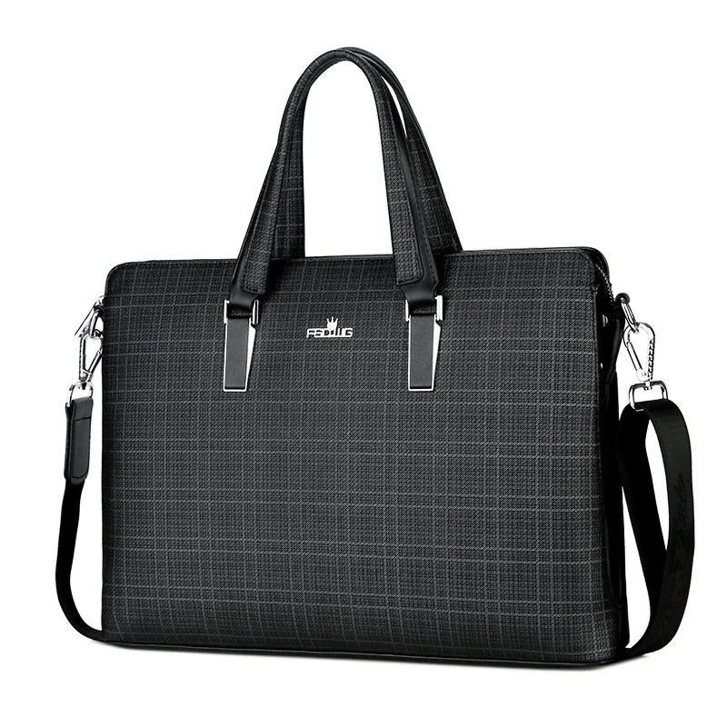 Factory Wholesale Fashion Grid Tote Men Shoulder Business Cross Section Messenger Briefcase
Factory Wholesale Fashion Grid Tote Men Shoulder Business Cross Section Messenger Briefcase