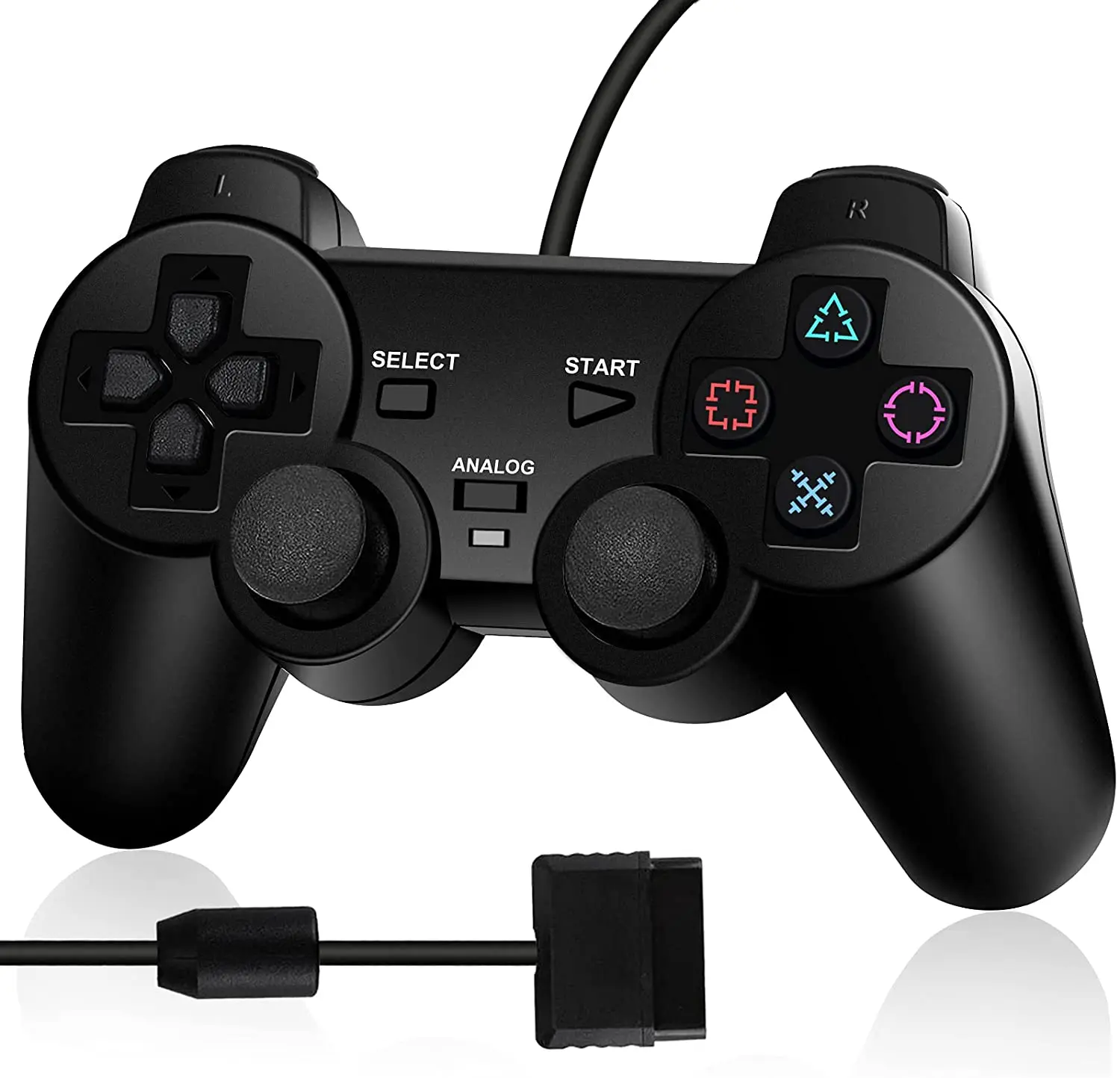 Manette Double Shocks For PS2 Controller Wired Joypads Jeux Controlador For Sony PS2 Gamepad, Black
Manette Double Shocks For PS2 Controller Wired Joypads Jeux Controlador For Sony PS2 Gamepad, Black