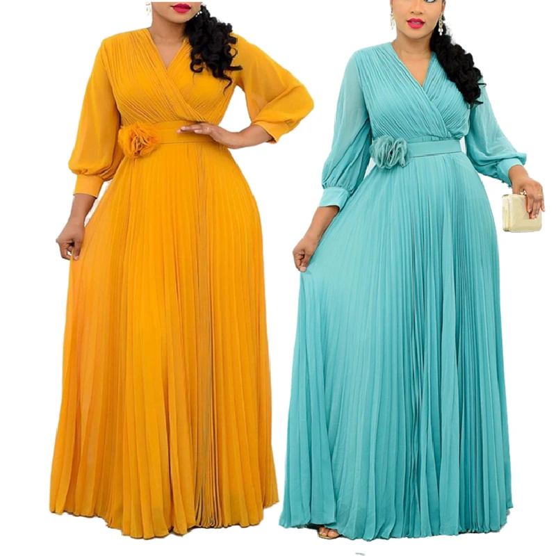 DP8117 New Design Temperament Tommuter Splicing High waist Loose Long Dress Plus Size Womens Dress Pleated Dress With Free Belt
DP8117 New Design Temperament Tommuter Splicing High waist Loose Long Dress Plus Size Womens Dress Pleated Dress With Free Belt