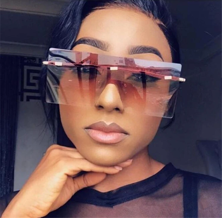 Fashion Plastic Sun Glasses Women Brand Designer Rimless Big Sunglasses 2020 Oversized Shades, As pictures or customized color
Fashion Plastic Sun Glasses Women Brand Designer Rimless Big Sunglasses 2020 Oversized Shades, As pictures or customized color