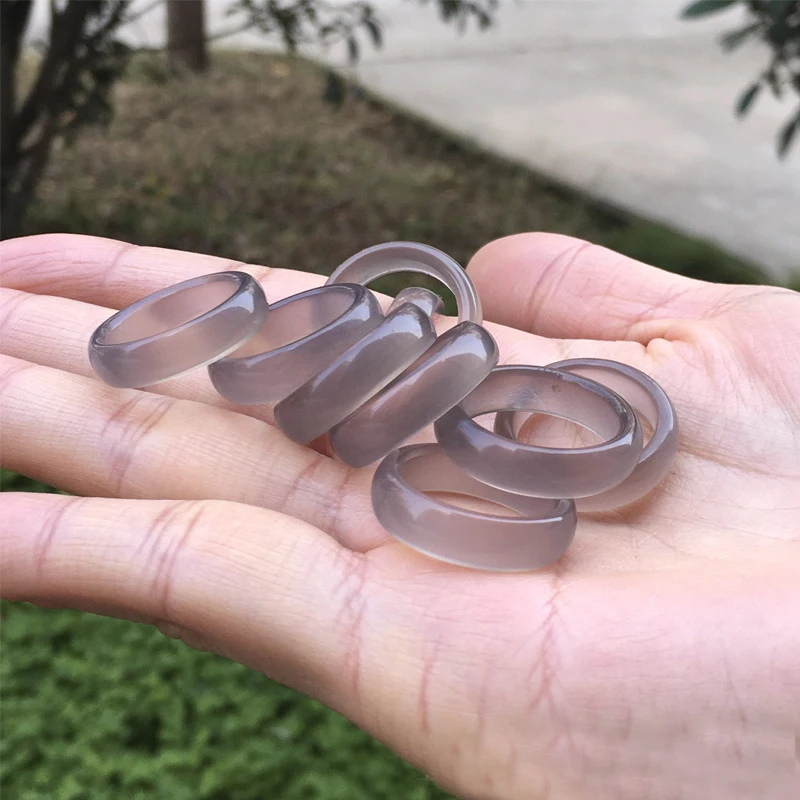 Natural Lovers Womens Jade Ring Brazilian Ice Grey Chalcedony Natural Stone Jade Rings Handmade Jewelry for Women
Natural Lovers Womens Jade Ring Brazilian Ice Grey Chalcedony Natural Stone Jade Rings Handmade Jewelry for Women