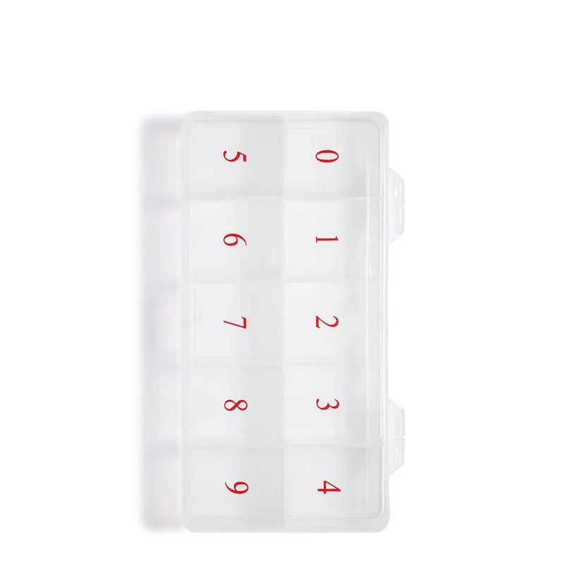 1 Box nail art tips empty storage box for 500pcs 10 size nail tips tweezers clippers pens polishing container manicure box, Clear
1 Box nail art tips empty storage box for 500pcs 10 size nail tips tweezers clippers pens polishing container manicure box, Clear