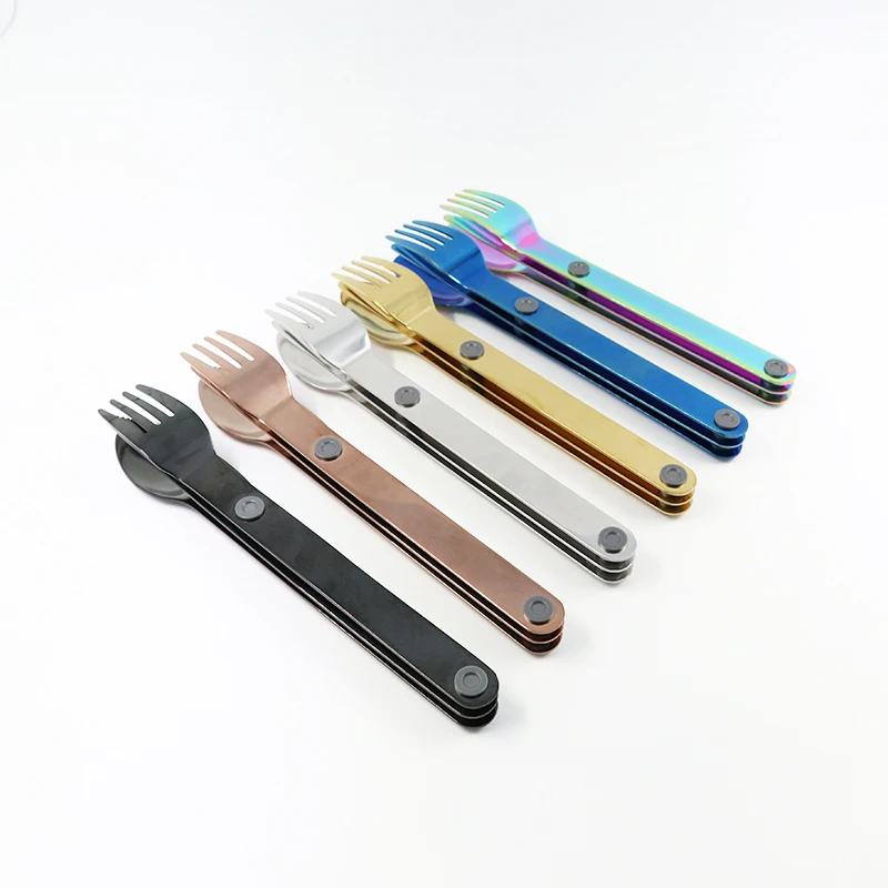 Eco Friendly Stainless Steel Travel Cutlery Magnetic Cutlery Flatware Set, Silver, gold, rose gold, black, rainbow, blue 
Eco Friendly Stainless Steel Travel Cutlery Magnetic Cutlery Flatware Set, Silver, gold, rose gold, black, rainbow, blue