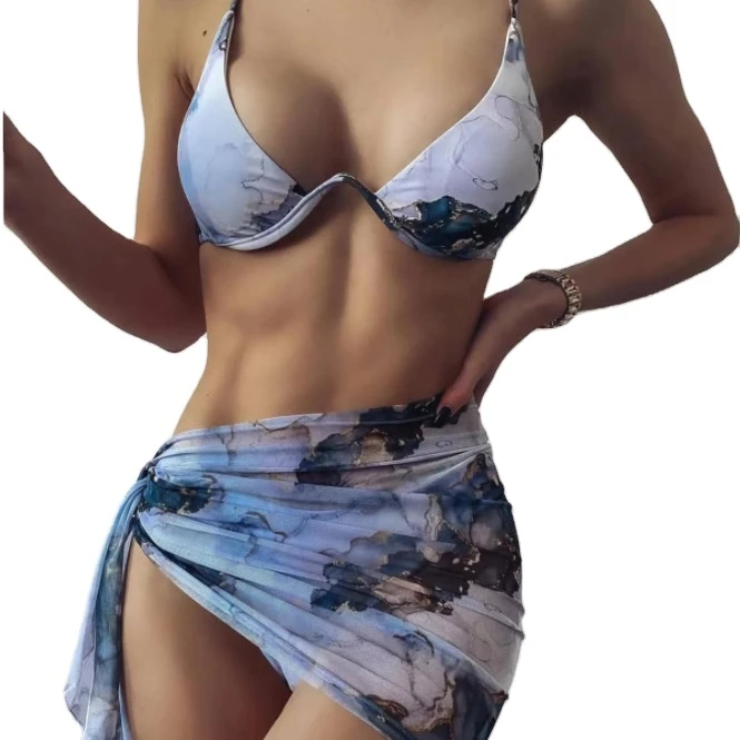 Bikinis New Fashions Summer Women Cover Up Print Bathing Suits Three Piece Swim Beach Wear Bikini Set, Photo
Bikinis New Fashions Summer Women Cover Up Print Bathing Suits Three Piece Swim Beach Wear Bikini Set, Photo
