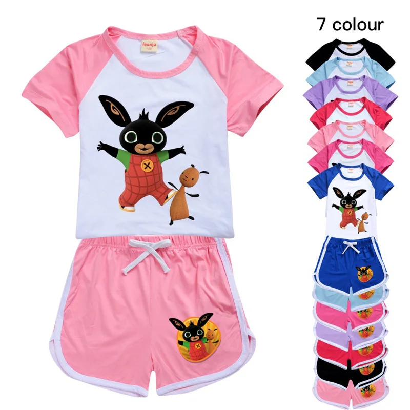 Casual Fashion Children Kids Summer Cute Bing Bunny Printed Short Sleeve Tee & Tops Knickers Clothes Set 1-14 Years
Casual Fashion Children Kids Summer Cute Bing Bunny Printed Short Sleeve Tee & Tops Knickers Clothes Set 1-14 Years