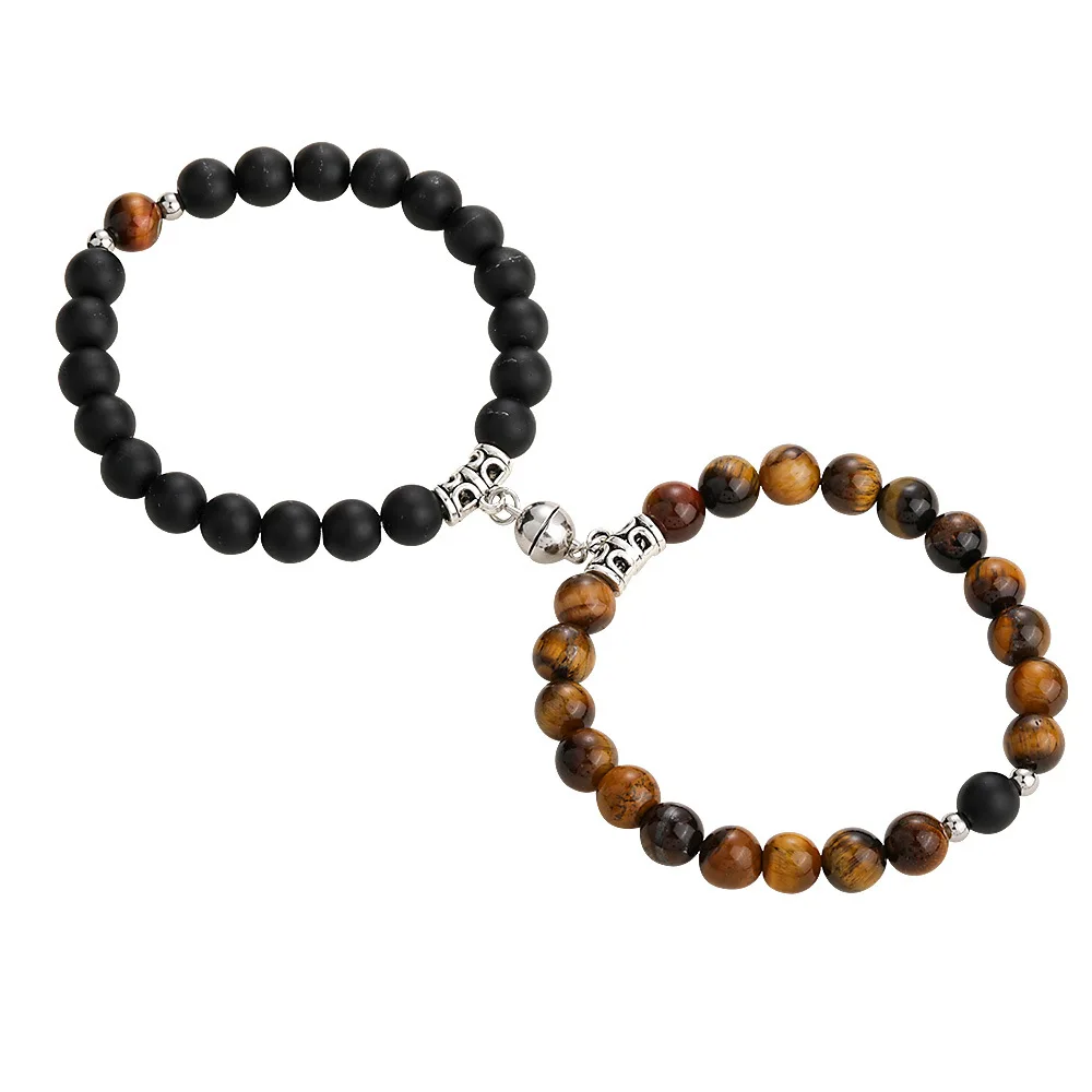 Wholesale Couple Bead Charm Bracelet Women Men Obsidian Magnet Couple Bracelets
Wholesale Couple Bead Charm Bracelet Women Men Obsidian Magnet Couple Bracelets