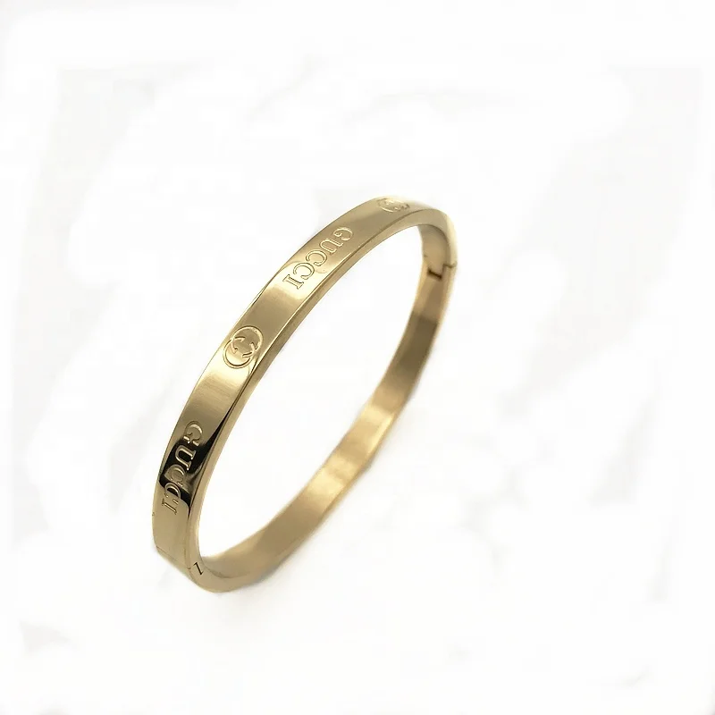 New European and American simple bracelet lovers hand jewelry titanium steel eternal bracelet, Golden primary colors
New European and American simple bracelet lovers hand jewelry titanium steel eternal bracelet, Golden primary colors