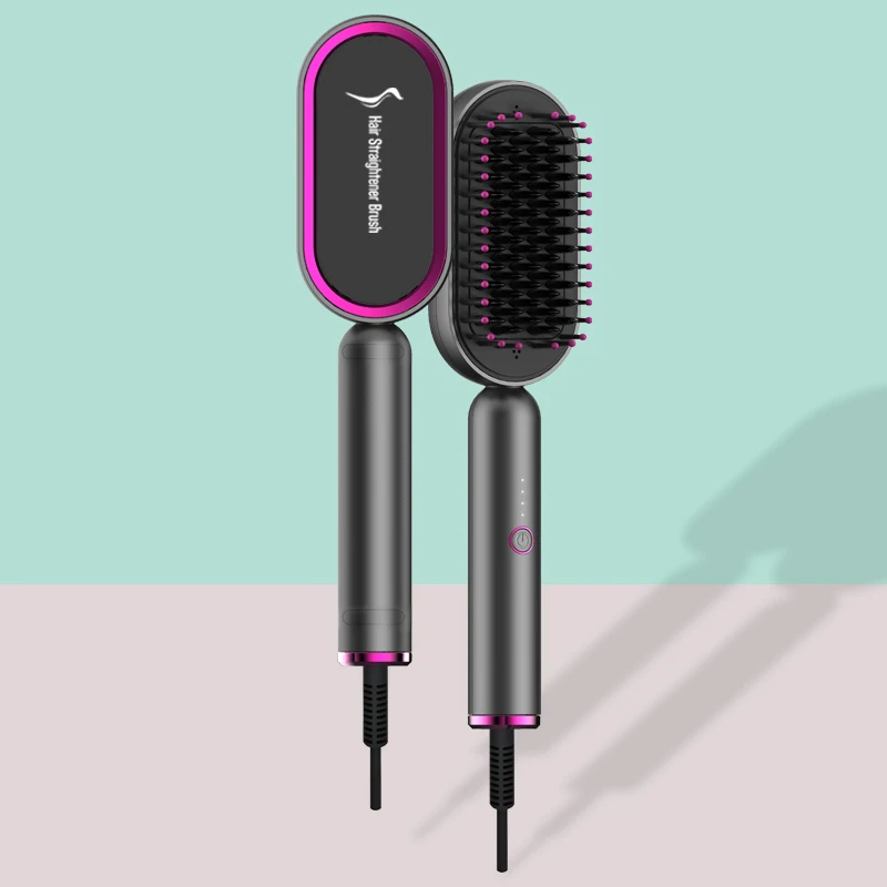 Electric Hair Straightener Comb PTC Heater Ceramic Ionic Hair Straightener Brush, Customized color
Electric Hair Straightener Comb PTC Heater Ceramic Ionic Hair Straightener Brush, Customized color