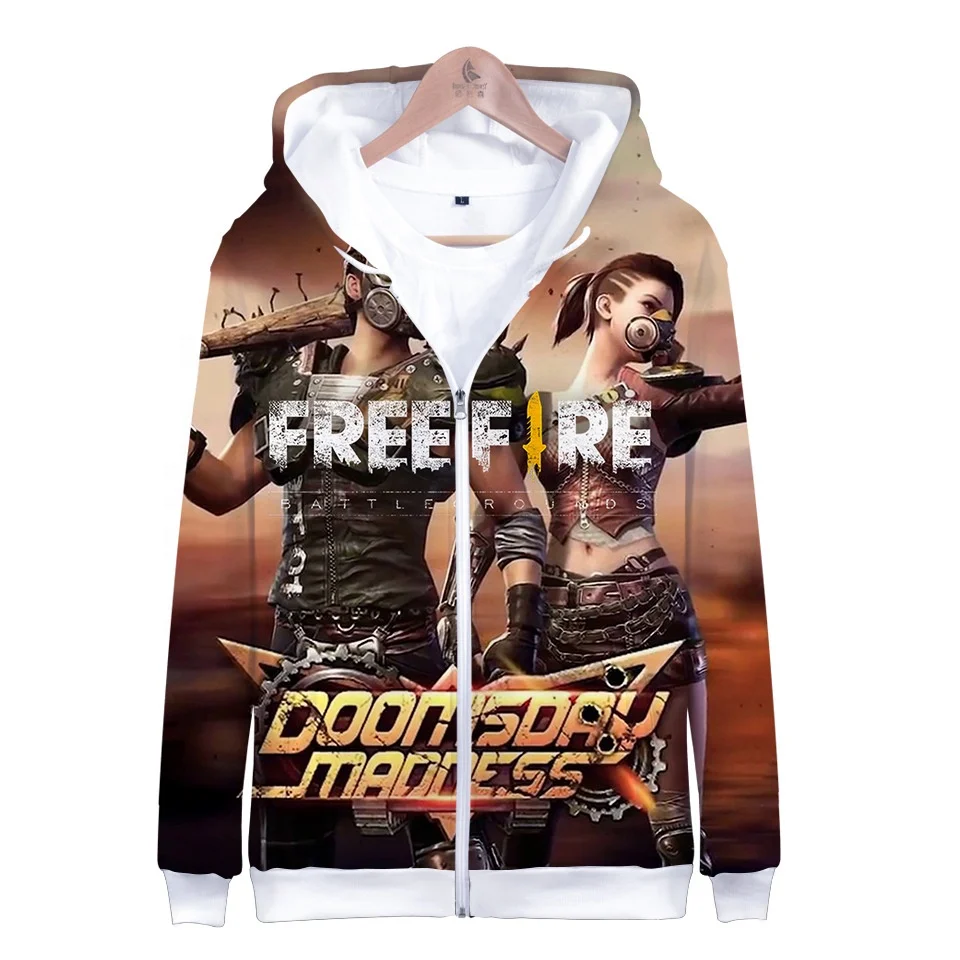 Newest design top sale 3d printed free fire hoodie with zipper high quality stock no moq zipper hoodie in 3d printed free fire, Csutomized
Newest design top sale 3d printed free fire hoodie with zipper high quality stock no moq zipper hoodie in 3d printed free fire, Csutomized