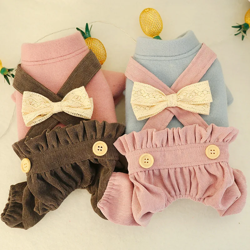Dog Halloween Costume Dog Jumpsuits Autumn and Winter Soft Cotton Striped Bubble Four-legged Pet Clothing Dog Pink Pet Clothes
Dog Halloween Costume Dog Jumpsuits Autumn and Winter Soft Cotton Striped Bubble Four-legged Pet Clothing Dog Pink Pet Clothes