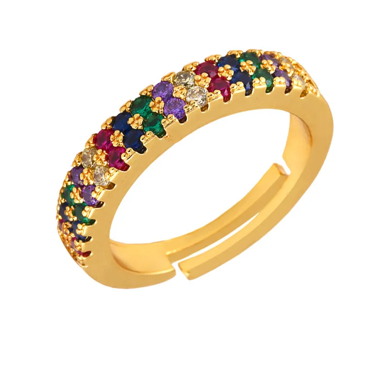 Wholesale New Arrival Jewelry 18K Gold Plated Rainbow Cubic Zirconia Ring Colorful CZ Ring For Women Wedding, Picture
Wholesale New Arrival Jewelry 18K Gold Plated Rainbow Cubic Zirconia Ring Colorful CZ Ring For Women Wedding, Picture