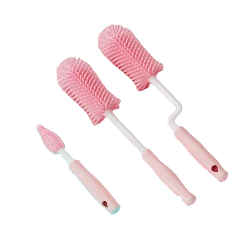 Wholesale Eco Friendly Silicone Baby Bottle Cleaner Three-color Set Baby Bottle 360-degree Rotary Cleaning Straw Brush
Wholesale Eco Friendly Silicone Baby Bottle Cleaner Three-color Set Baby Bottle 360-degree Rotary Cleaning Straw Brush