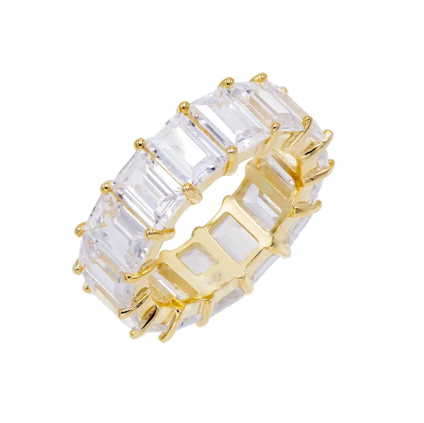 Hip-hop Micro Pave Tennis Cz Diamond Eternity Band Luxury Bling Bling Bling Wedding Ring, Gold color
Hip-hop Micro Pave Tennis Cz Diamond Eternity Band Luxury Bling Bling Bling Wedding Ring, Gold color