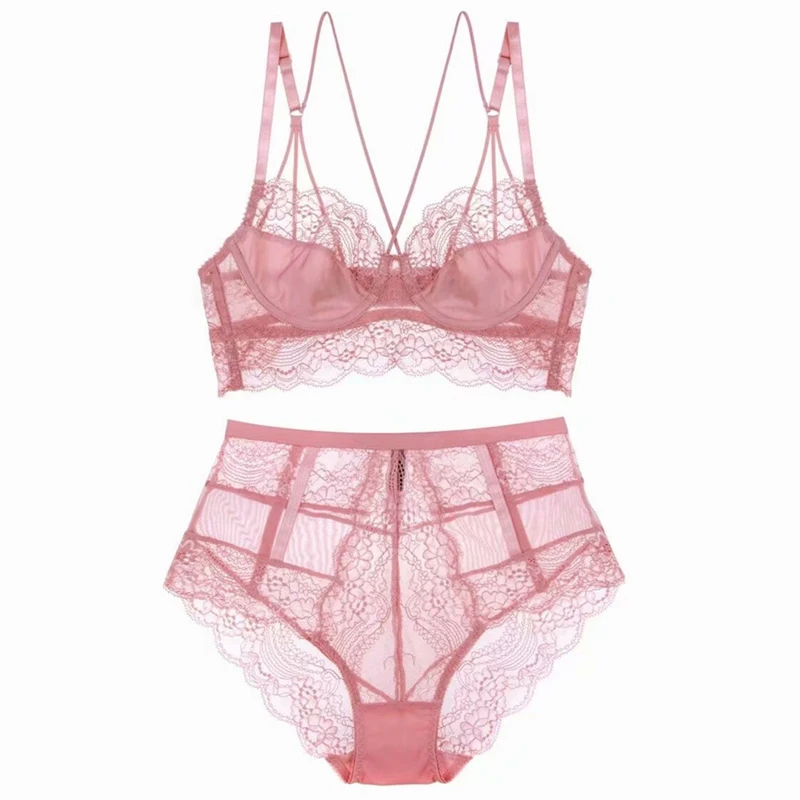 JULY'S SONG Sexy Lace Women Underwear Set Classic Bandage Bra Panty Set Ultra-thin Lingerie High-Waist Panties for Girls Ladies, Pink, grey, black 
JULY'S SONG Sexy Lace Women Underwear Set Classic Bandage Bra Panty Set Ultra-thin Lingerie High-Waist Panties for Girls Ladies, Pink, grey, black