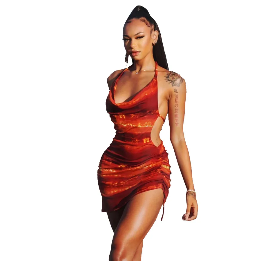 2021 Fashion Beach Sexy Drawstring Suspender Print Fashion Cami Dress Elegant Summer Sexy Casual Dress Halter Evening Gown Dress, Red/khaki/color
2021 Fashion Beach Sexy Drawstring Suspender Print Fashion Cami Dress Elegant Summer Sexy Casual Dress Halter Evening Gown Dress, Red/khaki/color