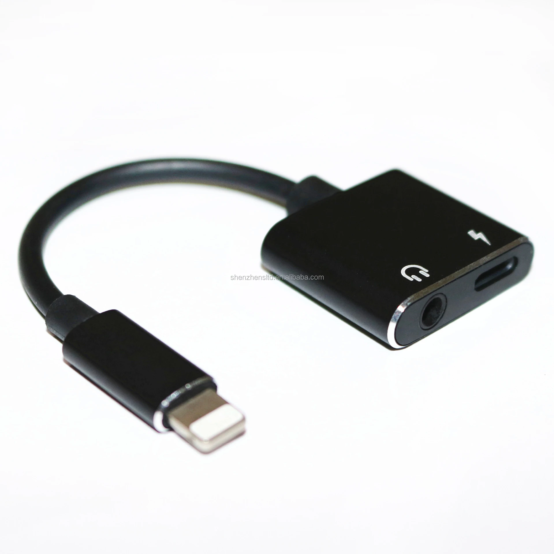 8 Pin 3.5mm Headphone Jack Audio Adapter for Lightning iPhone iPad Listening Songs Charging Cable Adapter, Black silver
8 Pin 3.5mm Headphone Jack Audio Adapter for Lightning iPhone iPad Listening Songs Charging Cable Adapter, Black silver