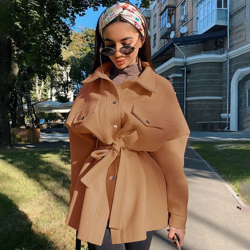 New Design Women Coats Winter And Autumn Long Sleeve High Waist Female Trench Open Front Jacket Winter Women Coats
New Design Women Coats Winter And Autumn Long Sleeve High Waist Female Trench Open Front Jacket Winter Women Coats