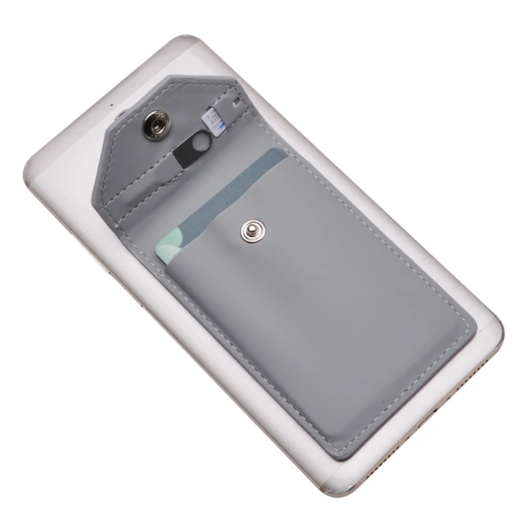 3M Adhesive mobile phone credit card holder PU leather phone case Cell Phone Wallet Cards Holder, Silver
3M Adhesive mobile phone credit card holder PU leather phone case Cell Phone Wallet Cards Holder, Silver