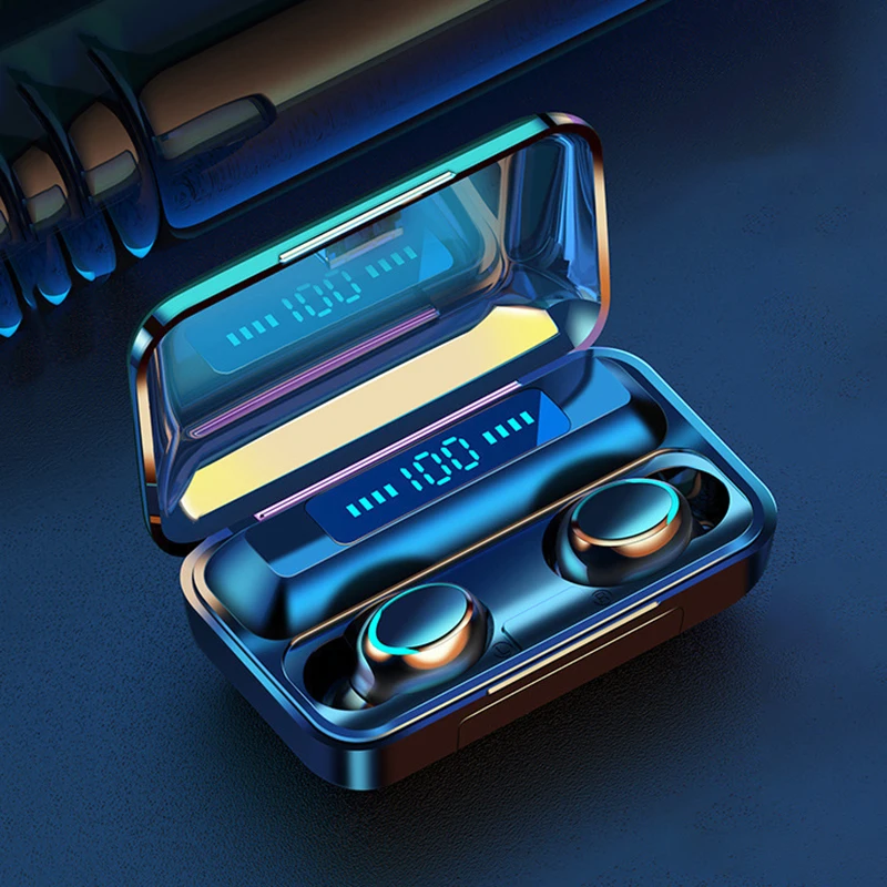 Wholesale High Quality Earphone F9-5 V5.0 Earbuds Led Display Power Bank Headphones Headset Microphone Wireless Earphone F9
Wholesale High Quality Earphone F9-5 V5.0 Earbuds Led Display Power Bank Headphones Headset Microphone Wireless Earphone F9