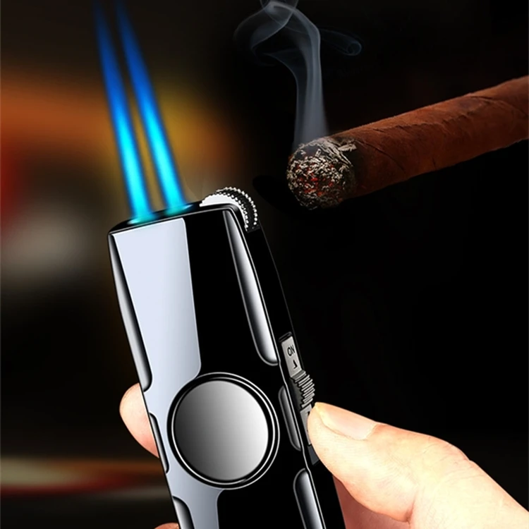 DEBANG Gas fingerprint lighter windproof Custom flint double jet flame Lighter Cigar Torch Lighter, Custom colors
DEBANG Gas fingerprint lighter windproof Custom flint double jet flame Lighter Cigar Torch Lighter, Custom colors