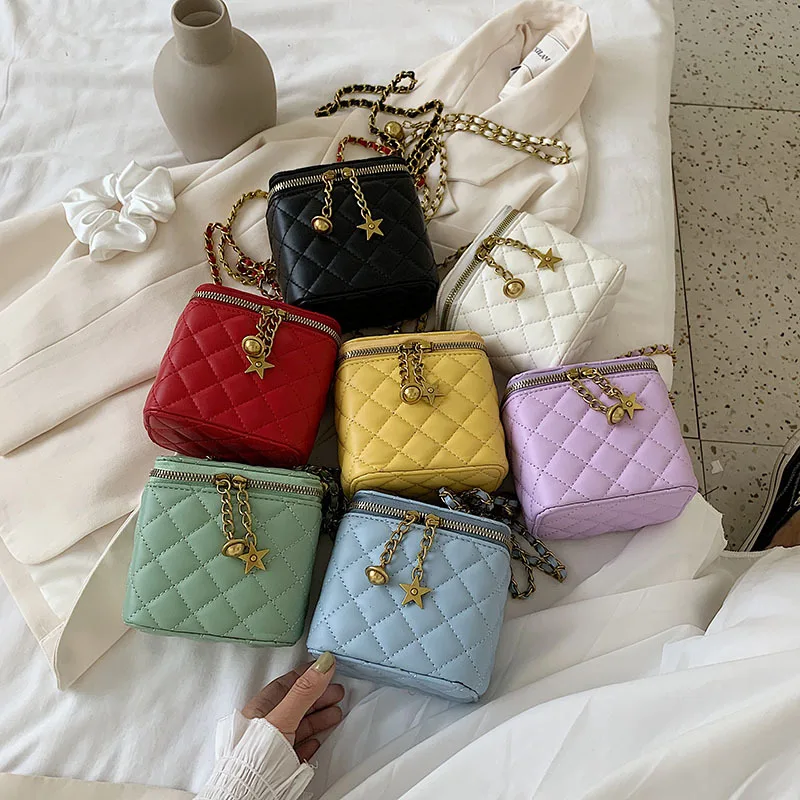 Korean fashion rhomboids pu light color tote bags purses and luxury handbags ladies mini bucket crossbody bag for women, 7 colors
Korean fashion rhomboids pu light color tote bags purses and luxury handbags ladies mini bucket crossbody bag for women, 7 colors