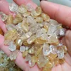 Wholesale natural golden hair stone crystal tumbled stones