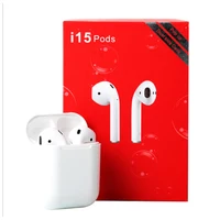 

2019 New Hot TWS i15 Wireless Charging Earphone BT5.0 Siri Headphones Touch Control Earbuds Wireless Headset For iPhone