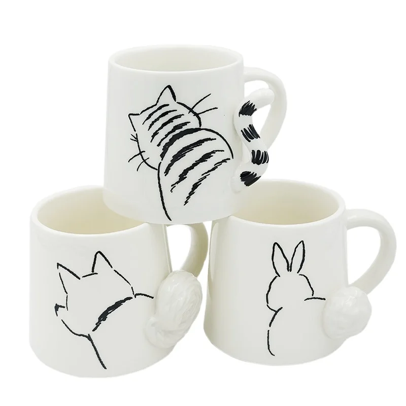 3D cartoon dog cat animal mugs with logo ceramic cup white porcelain cute coffee tea cup
3D cartoon dog cat animal mugs with logo ceramic cup white porcelain cute coffee tea cup