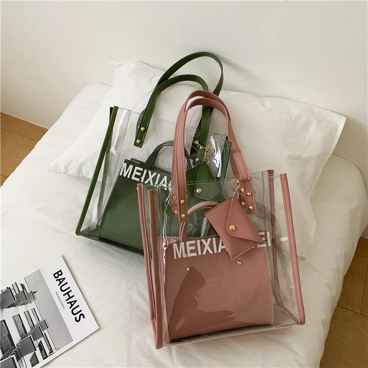 Autumn and Winter New Fashion Large-capacity Transparent Pu One Shoulder Tote Bag, Black, white, pink, green
Autumn and Winter New Fashion Large-capacity Transparent Pu One Shoulder Tote Bag, Black, white, pink, green