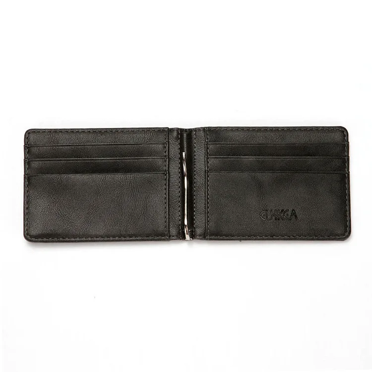 Slim Card Holder Credit Card Bifold Genuine Wallet Leather For Men