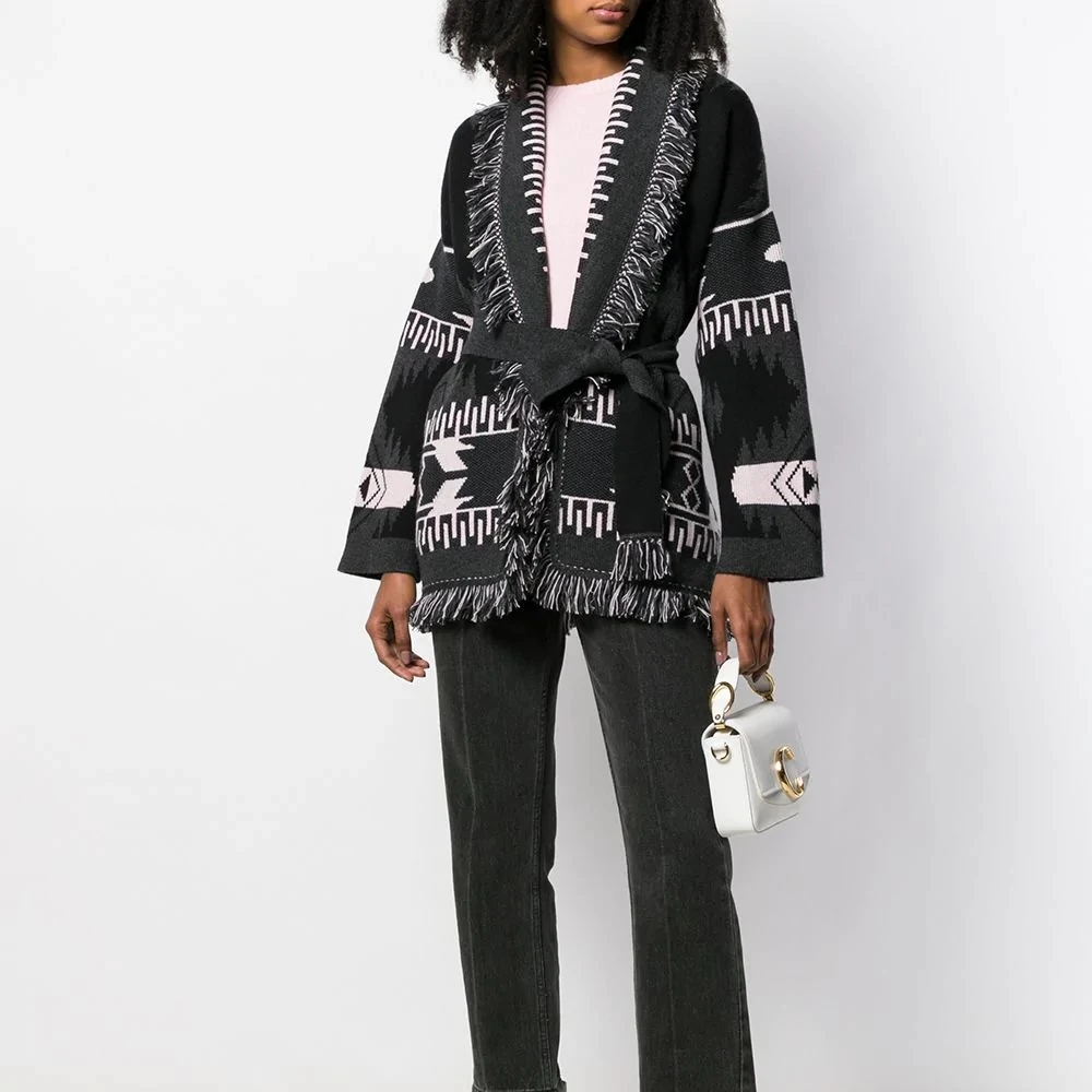 2020 A/W Ready To Ship American European Fashion Design Long Sleeves Wool Plus Sized Vintage Sweater Cardigan, Black/customized
2020 A/W Ready To Ship American European Fashion Design Long Sleeves Wool Plus Sized Vintage Sweater Cardigan, Black/customized