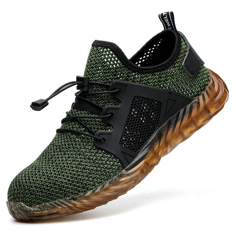 Safety Shoes Summer Fly knit Breathable Steel Toe Light Weight Labor Protection Shoes for Men and Women, Grey green pink black(yellow sole) black(black sole)
Safety Shoes Summer Fly knit Breathable Steel Toe Light Weight Labor Protection Shoes for Men and Women, Grey green pink black(yellow sole) black(black sole)