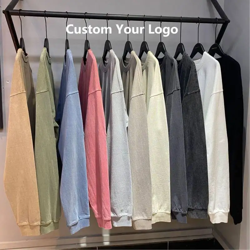 Oversized Plain Mens Long Sleeve Tshirt Cotton Long Sleeve T-Shirt Custom Printing Men Vintage Acid Washed Long Sleeve T Shirt
Oversized Plain Mens Long Sleeve Tshirt Cotton Long Sleeve T-Shirt Custom Printing Men Vintage Acid Washed Long Sleeve T Shirt