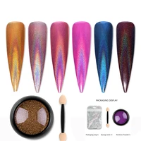 Wholesale Popular 3D Nail Art Nails colorful Shell multi Chrome Nail Aurora Rainbow Powder
Wholesale Popular 3D Nail Art Nails colorful Shell multi Chrome Nail Aurora Rainbow Powder