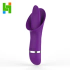 Best Quality Soft Silicone Stimulator Masturbation Tongue Vibrator for Women