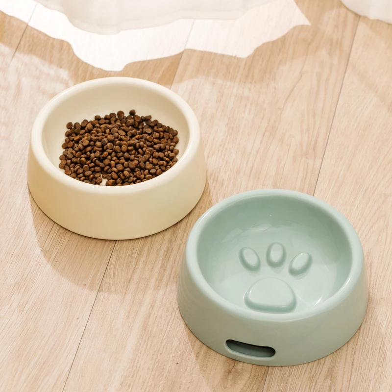 Saiji custom personalise raised pet water food feeder paw shape dog ceramic slow bowl
Saiji custom personalise raised pet water food feeder paw shape dog ceramic slow bowl
