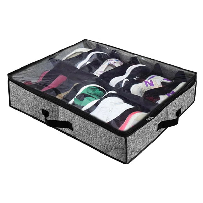 Amazon hot sale Dustproof clear window nonwoven foldable tidy covered underbed fabric shoe dust storage bag, Customized color
Amazon hot sale Dustproof clear window nonwoven foldable tidy covered underbed fabric shoe dust storage bag, Customized color