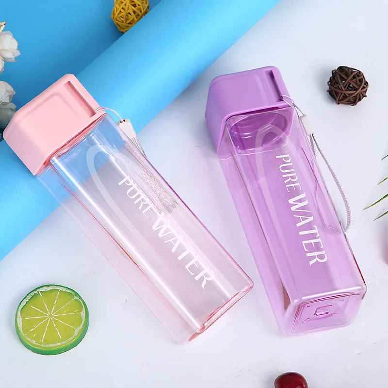 Portable Transparent Bottle Juice Leak-Proof Outdoor Sport Travel Camping Bottle New Square Frosted Plastic Water Bottle 480Ml, Red,pink,grey,blue,green or customized color
Portable Transparent Bottle Juice Leak-Proof Outdoor Sport Travel Camping Bottle New Square Frosted Plastic Water Bottle 480Ml, Red,pink,grey,blue,green or customized color