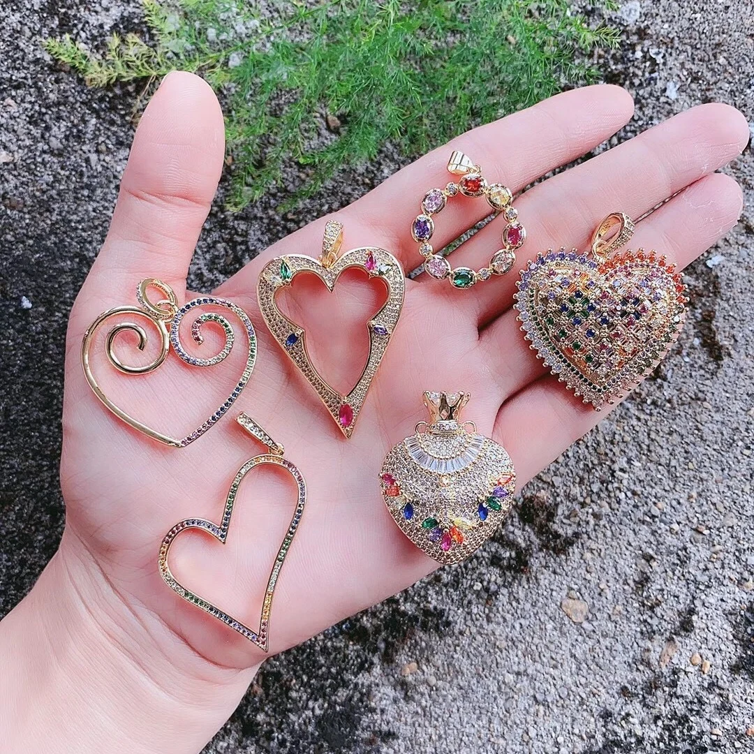 LS-B1302 beautiful colorful big charm heart design cube pendant cz jewelry necklace making women
LS-B1302 beautiful colorful big charm heart design cube pendant cz jewelry necklace making women