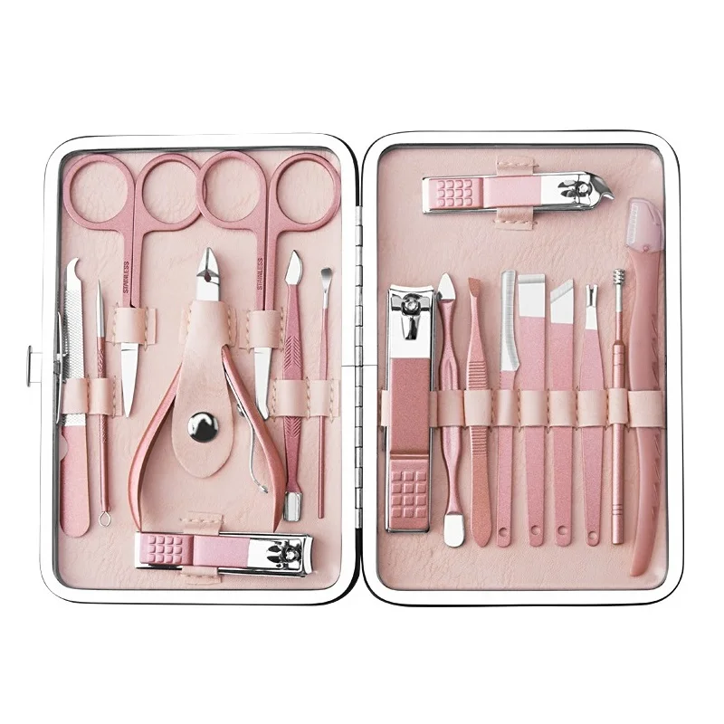 Realong Promo 18piece stainless steel Nail Clippers Cutter Kit Nail Care manicure set, Picture color or customized
Realong Promo 18piece stainless steel Nail Clippers Cutter Kit Nail Care manicure set, Picture color or customized