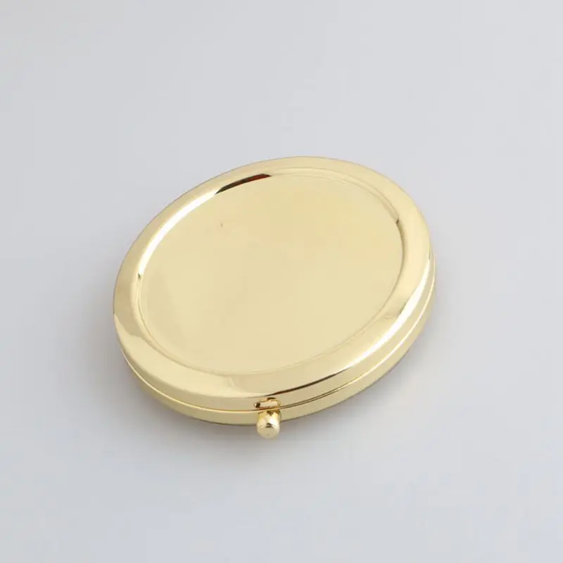 Gold Metal Compact Makeup Mirror Round Cosmetic Mirror with 58 mm Sublimation Plate, Gold,rose gold,silver
Gold Metal Compact Makeup Mirror Round Cosmetic Mirror with 58 mm Sublimation Plate, Gold,rose gold,silver