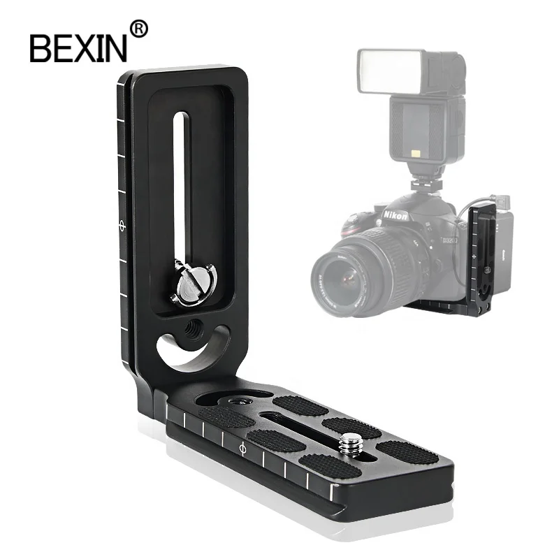 Professional Tripod Shoot Adapter L Bracket Camera mount L-shaped Vertical Quick Release Plate for Nikon and Digital camera, Black
Professional Tripod Shoot Adapter L Bracket Camera mount L-shaped Vertical Quick Release Plate for Nikon and Digital camera, Black