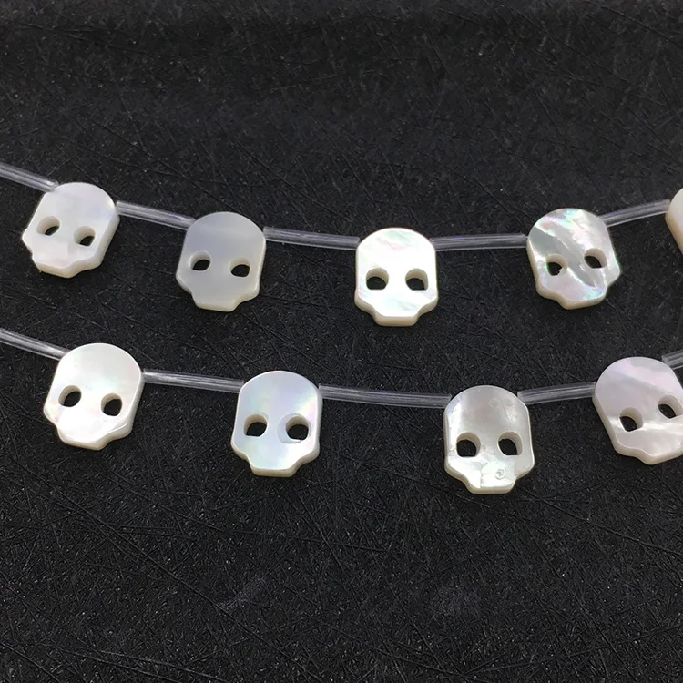 SP4192 Fashion Shell Cabochons Jewelry Supplies White Mother of Pearl Shell Skull Charm Beads
SP4192 Fashion Shell Cabochons Jewelry Supplies White Mother of Pearl Shell Skull Charm Beads
