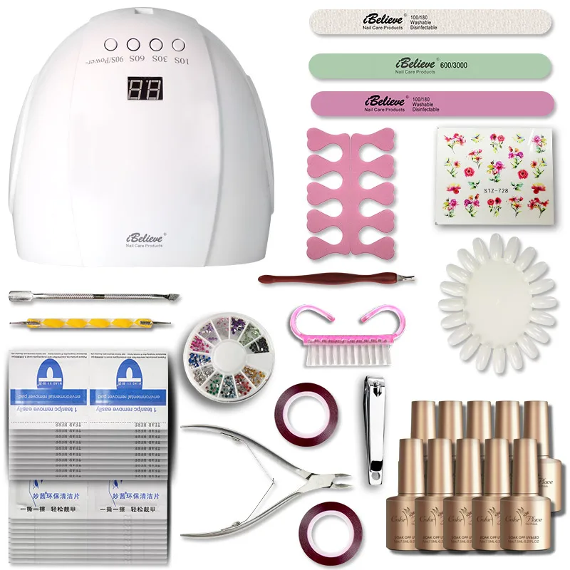 Private label Gel Polish Uv led Gel Nail Starter Kit for nail salon or home use with factory price
Private label Gel Polish Uv led Gel Nail Starter Kit for nail salon or home use with factory price